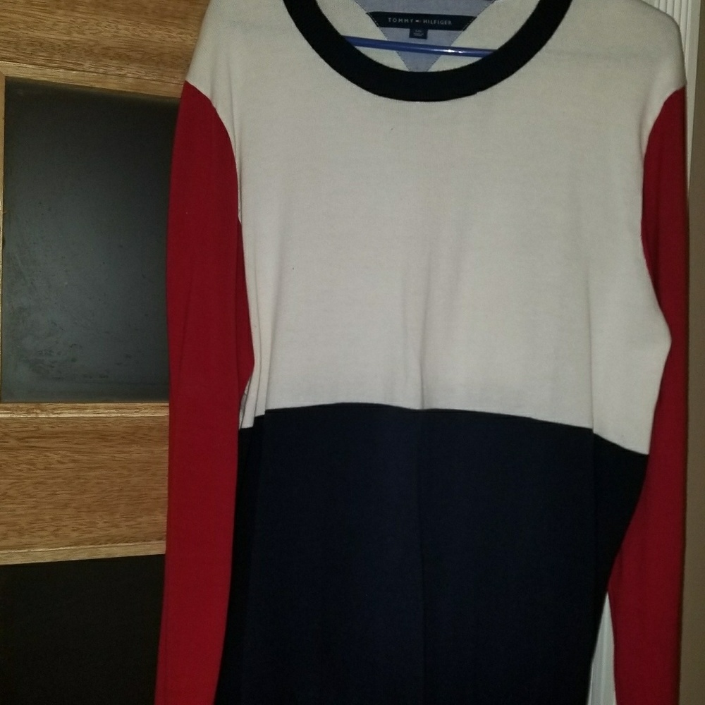 Sweater red white and blue